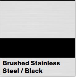 Brushed Stainless Steel/Black Metalgraph Plus 1/16IN - Rowmark Metalgraph Plus